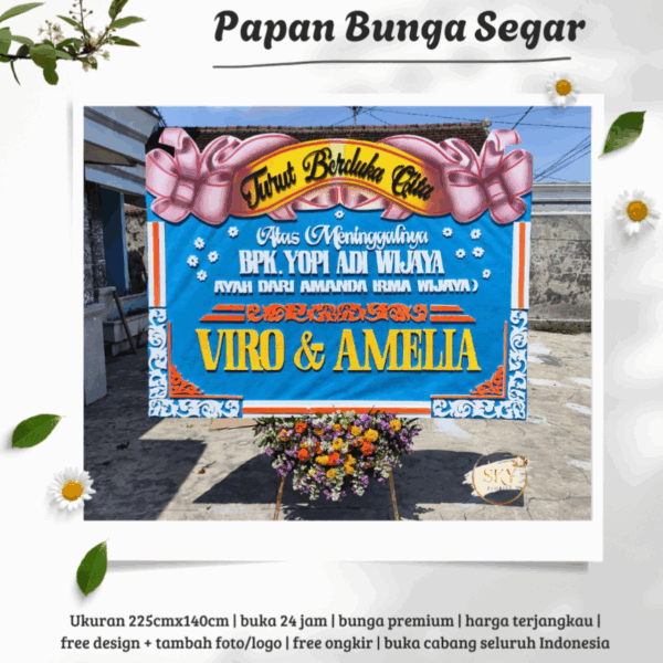 Bunga Papan Duka Cita Styrofoam