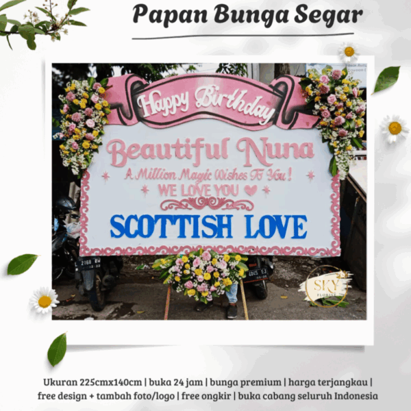 Bunga Papan Happy Birthday