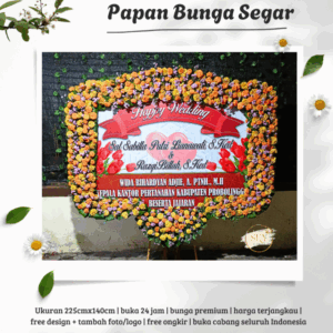 Bunga Papan Wedding